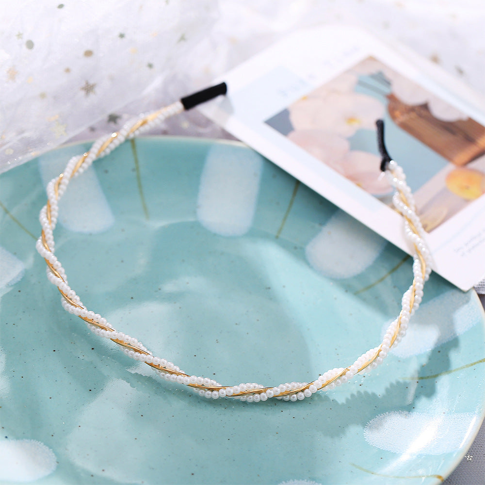 Wave Pearl Headband for Women