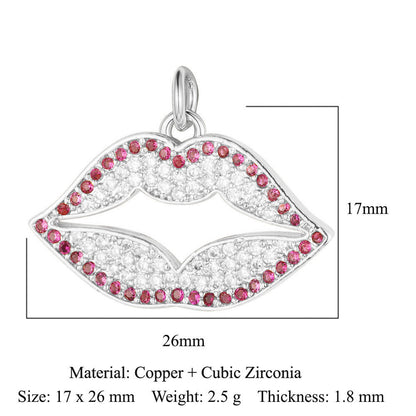 Heartbeat Eyes Mom Copper Zircon Pendant