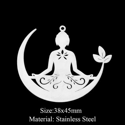 5 pcs/bag, eye fairy face pendant.