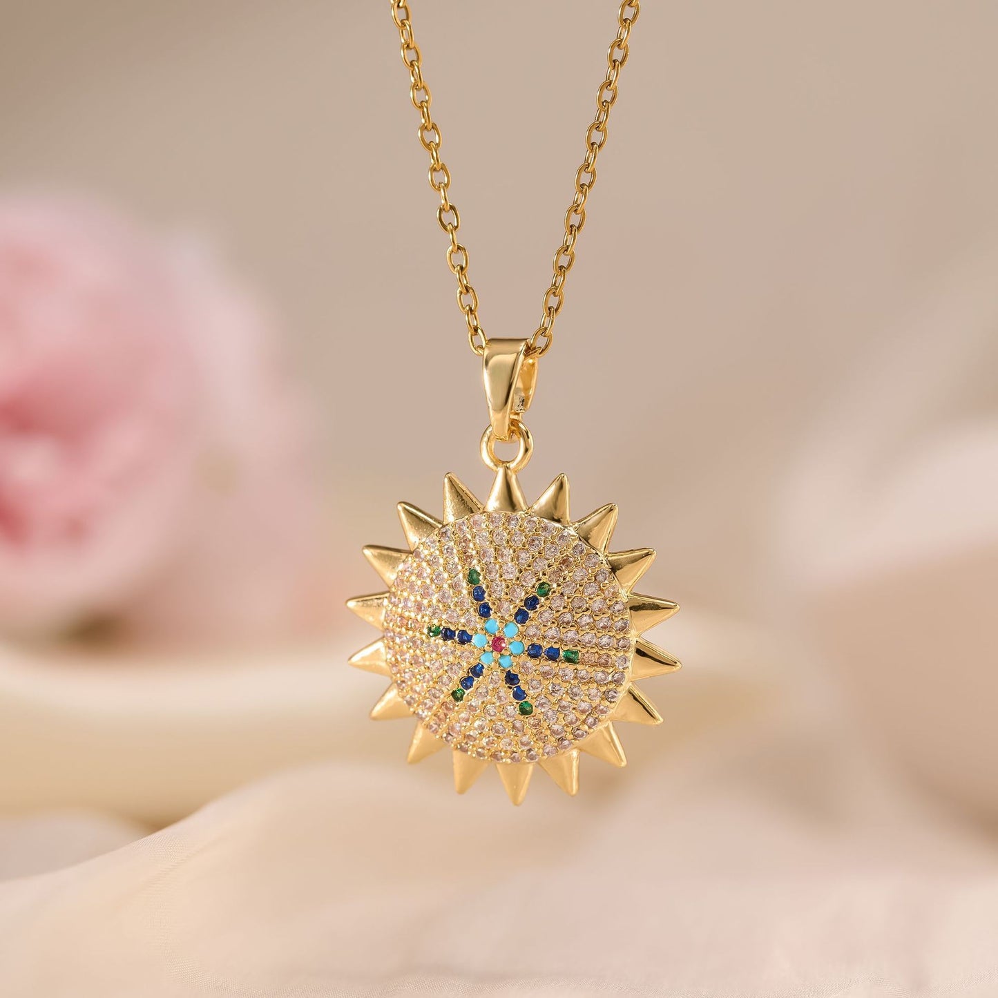 Flower Bell Pendant Necklace