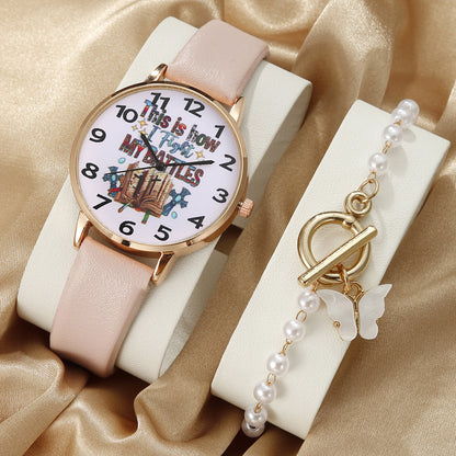Belt quartz wrist watch