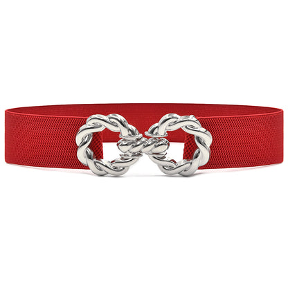 Elastic elastic women's belt