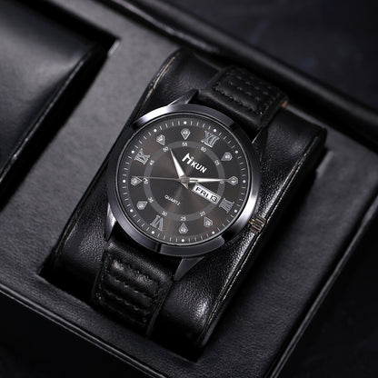 Calendar Casual Belt Quartz Watch