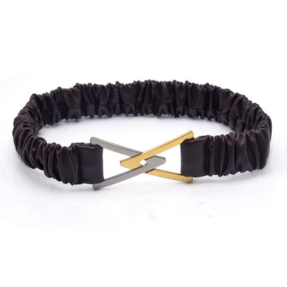 Dress stretch wide belt