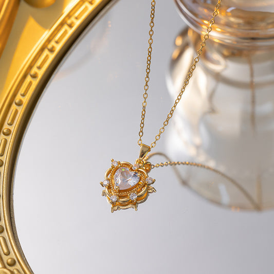 Women's Hexagram Zircon Clavicle Necklace