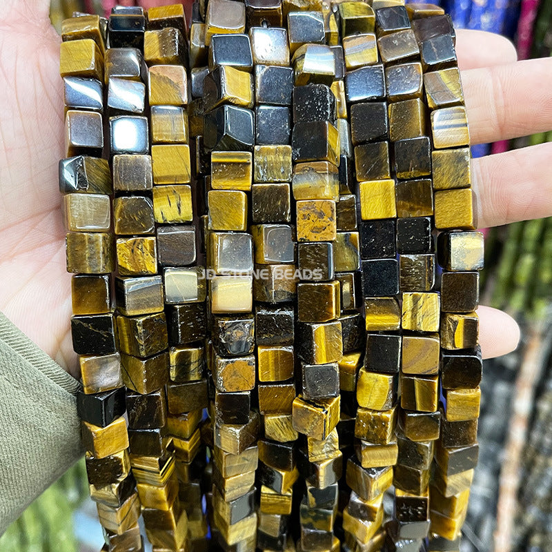 8Mm jade square crystal bracelet beads