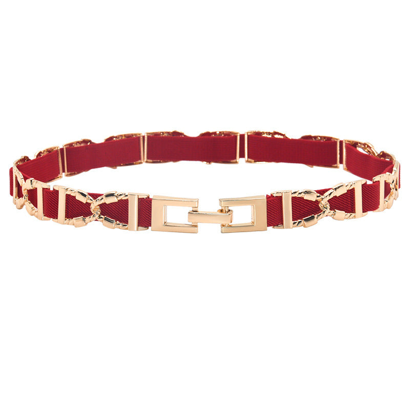 Pin buckle elastic elastic belt
