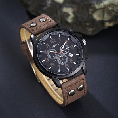 Belt Men's Watch Set