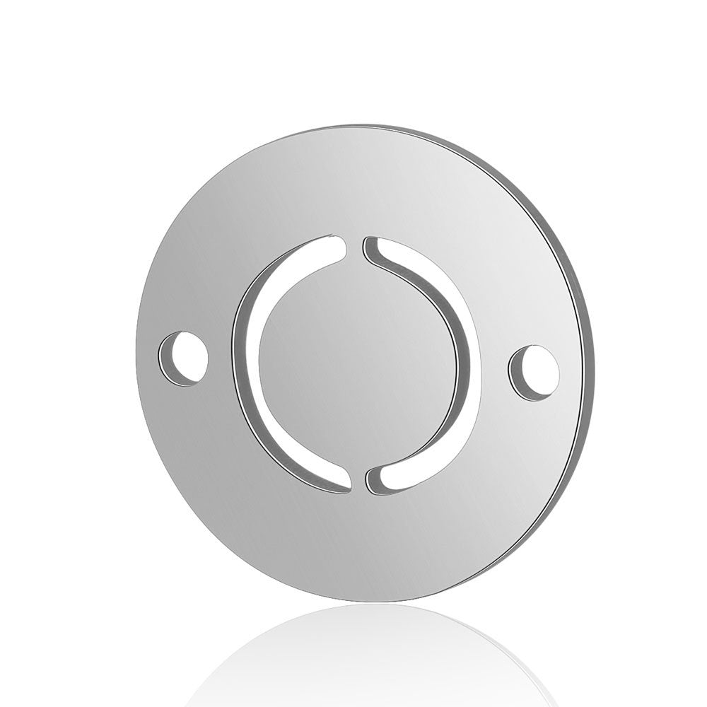 20 pcs/package steel color 26 letters titanium steel fittings