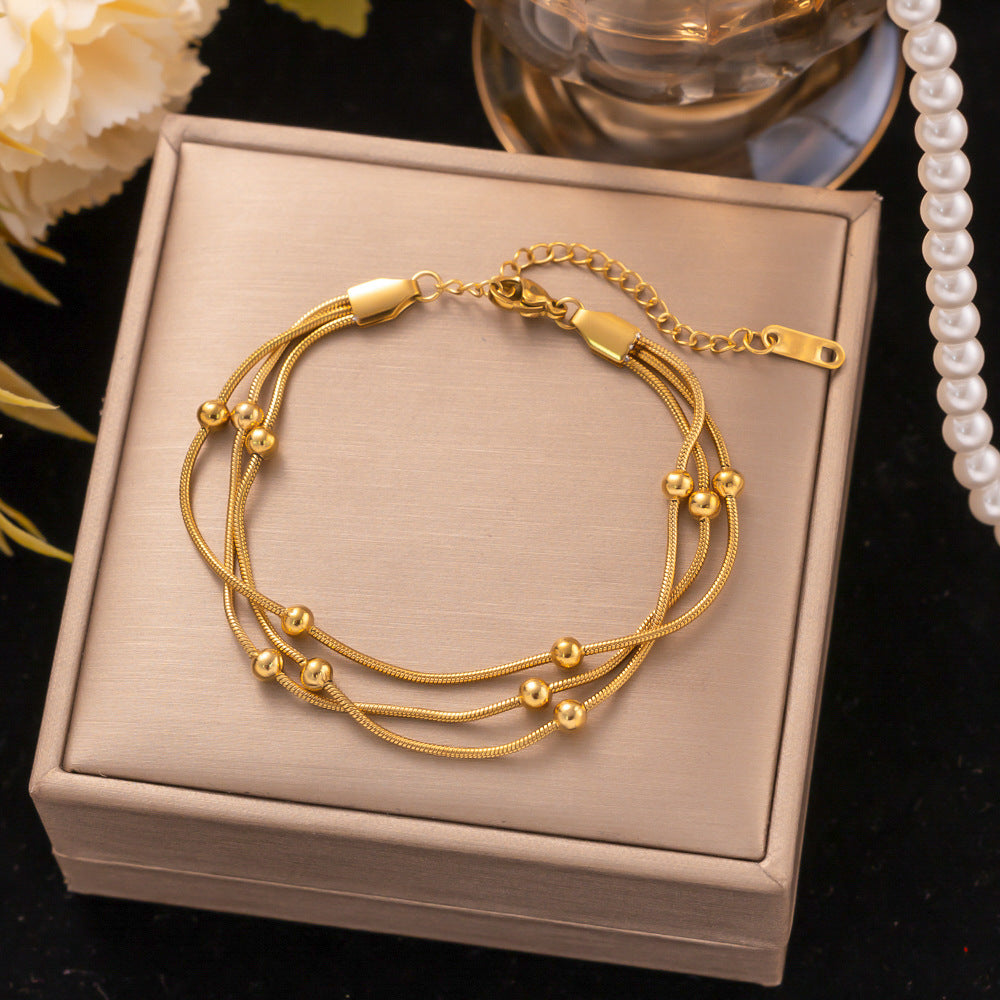 18K Gold Titanium Steel Bracelet