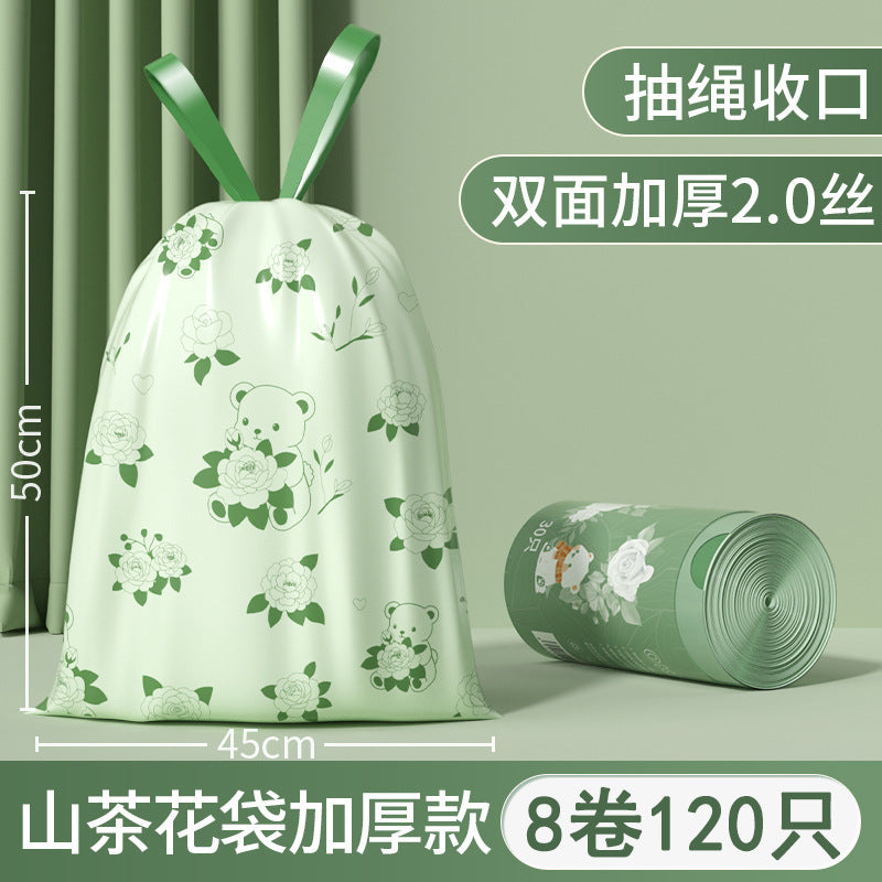 Camellia Scented Tear-Free Garbage Bag Thickened Handheld