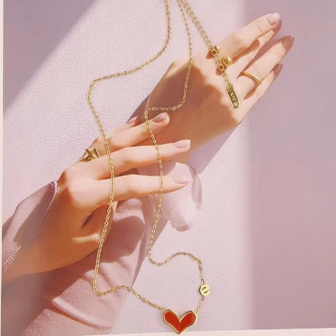 Women's Titanium Steel Love Lock Necklace