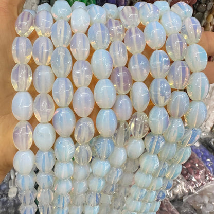 Cristal 28pcs contas de arroz hexagonais 10*14MM contas soltas 