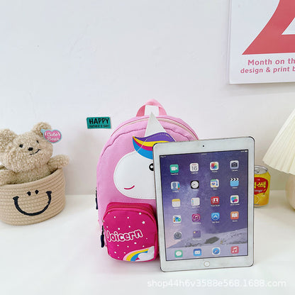 children's cute cartoon pony schoolbag