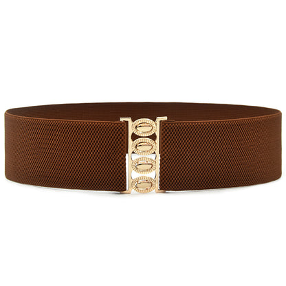 Elastic elastic belt for women