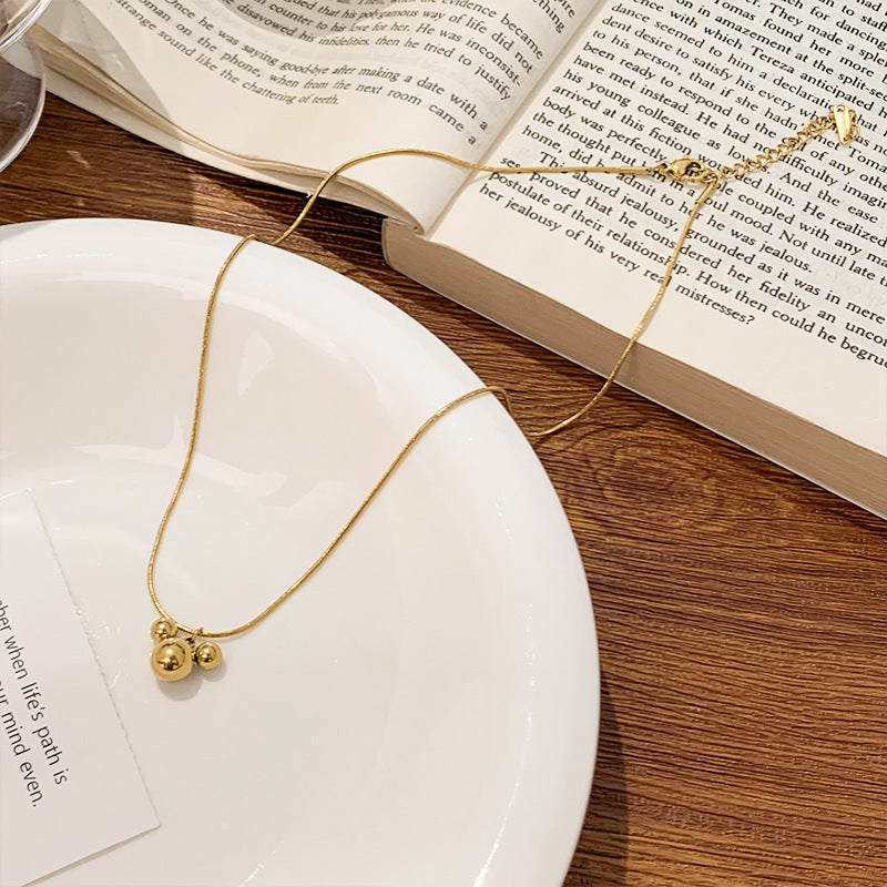 Korean Mouse Pendant Clavicle Necklace — Simple Lightweight Luxe for Women