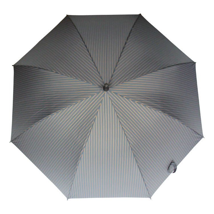 Striped Golf Umbrella Automatic Windproof Umbrella
