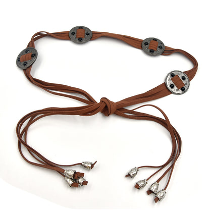 Ethnic style inlaid waist chain