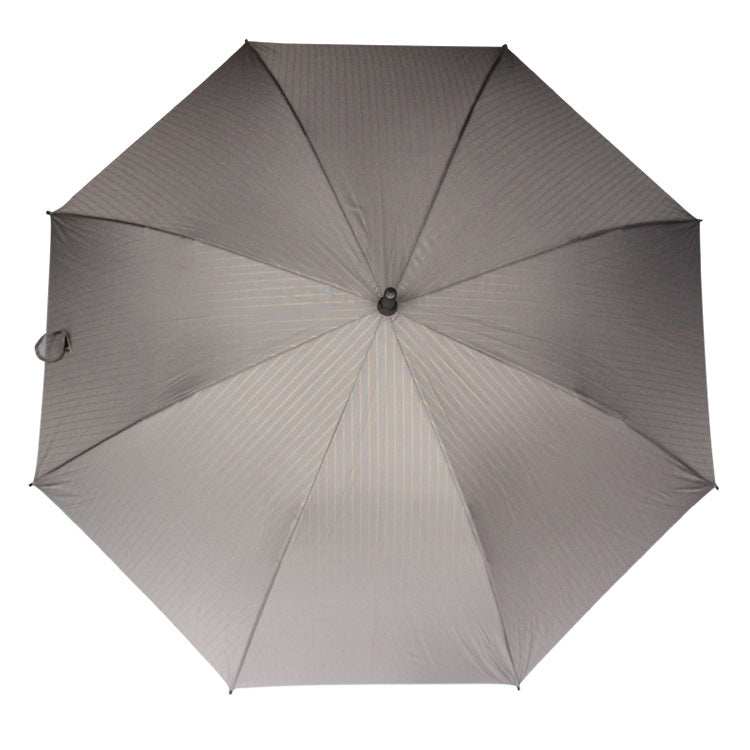 Striped Golf Umbrella Automatic Windproof Umbrella