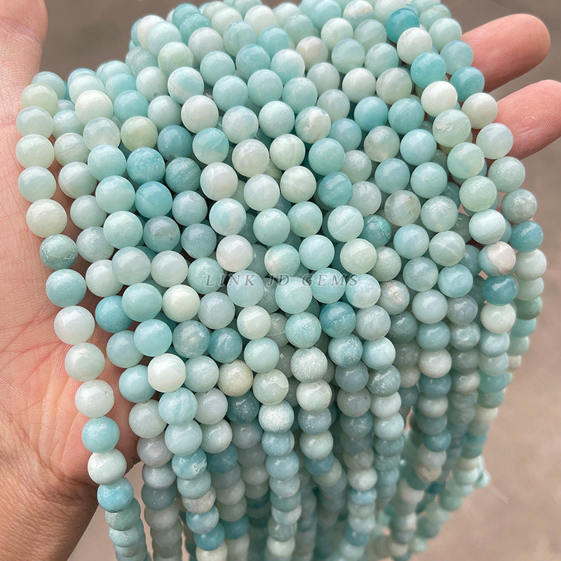 Amazon stone Tianhe stone round beads loose beads