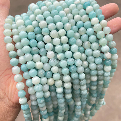 Amazon stone Tianhe stone round beads loose beads
