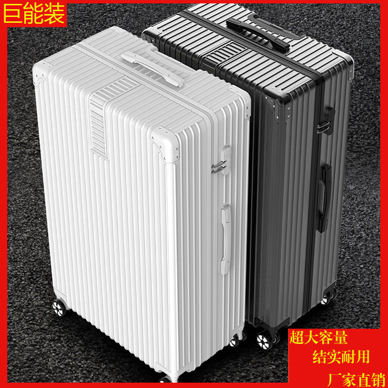 Oversized retro suitcase