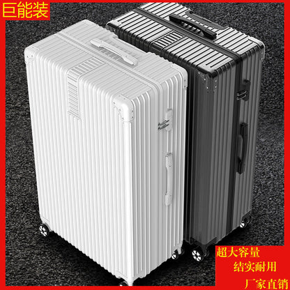Oversized retro suitcase