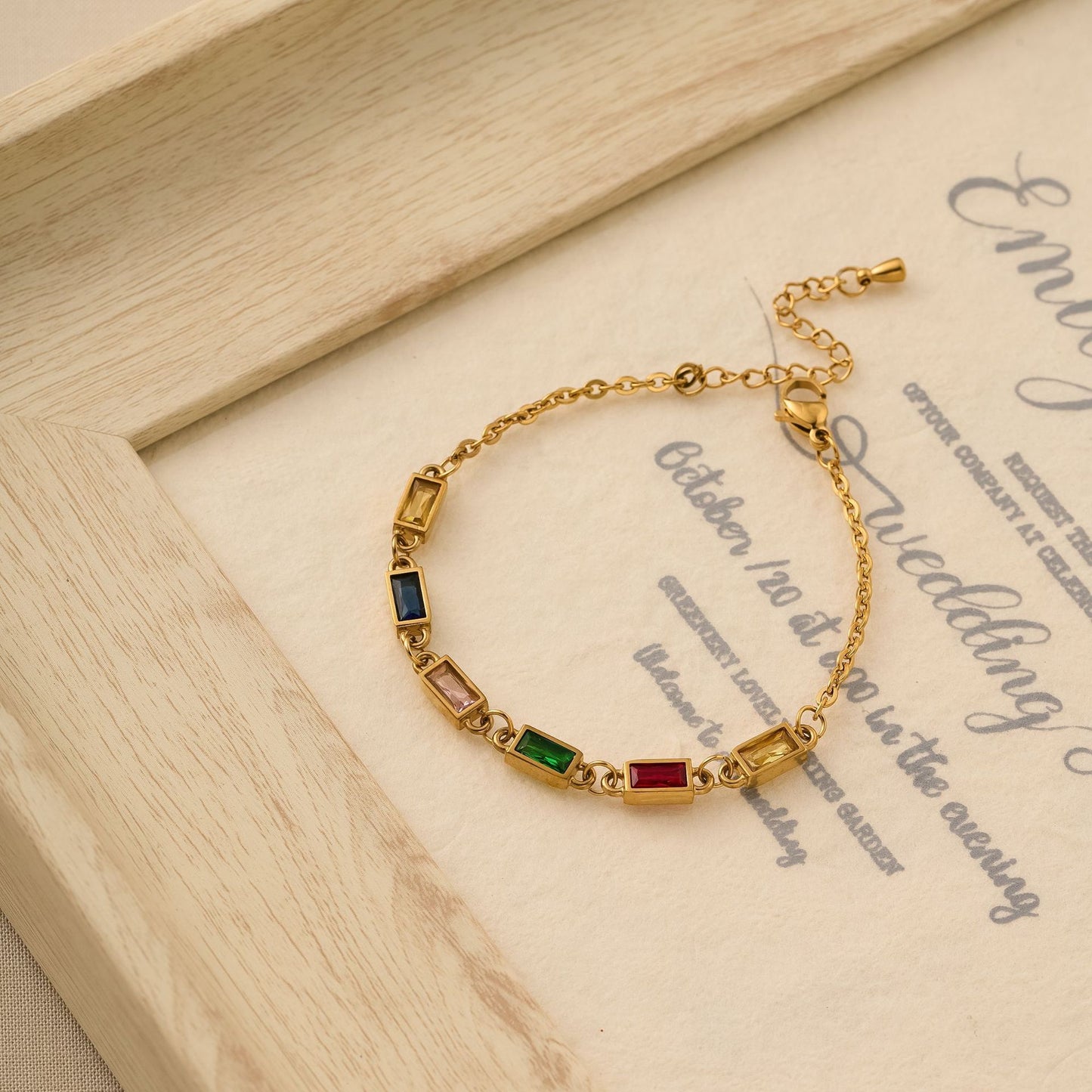 Retro Crystal Inlaid Bracelet