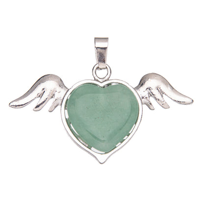 asas naturais de cristal amor pingente de cristal 