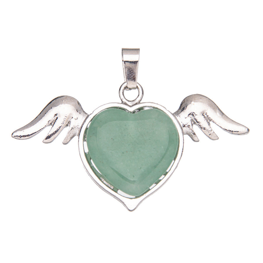 asas naturais de cristal amor pingente de cristal 