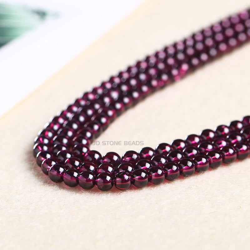 Purple tooth black garnet loose beads
