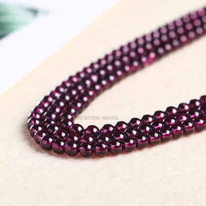 Purple tooth black garnet loose beads