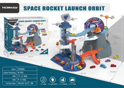 Dinosaur Mountain Track Car Adventure Aparcamiento Juguete para niños de 3 a 4 años 