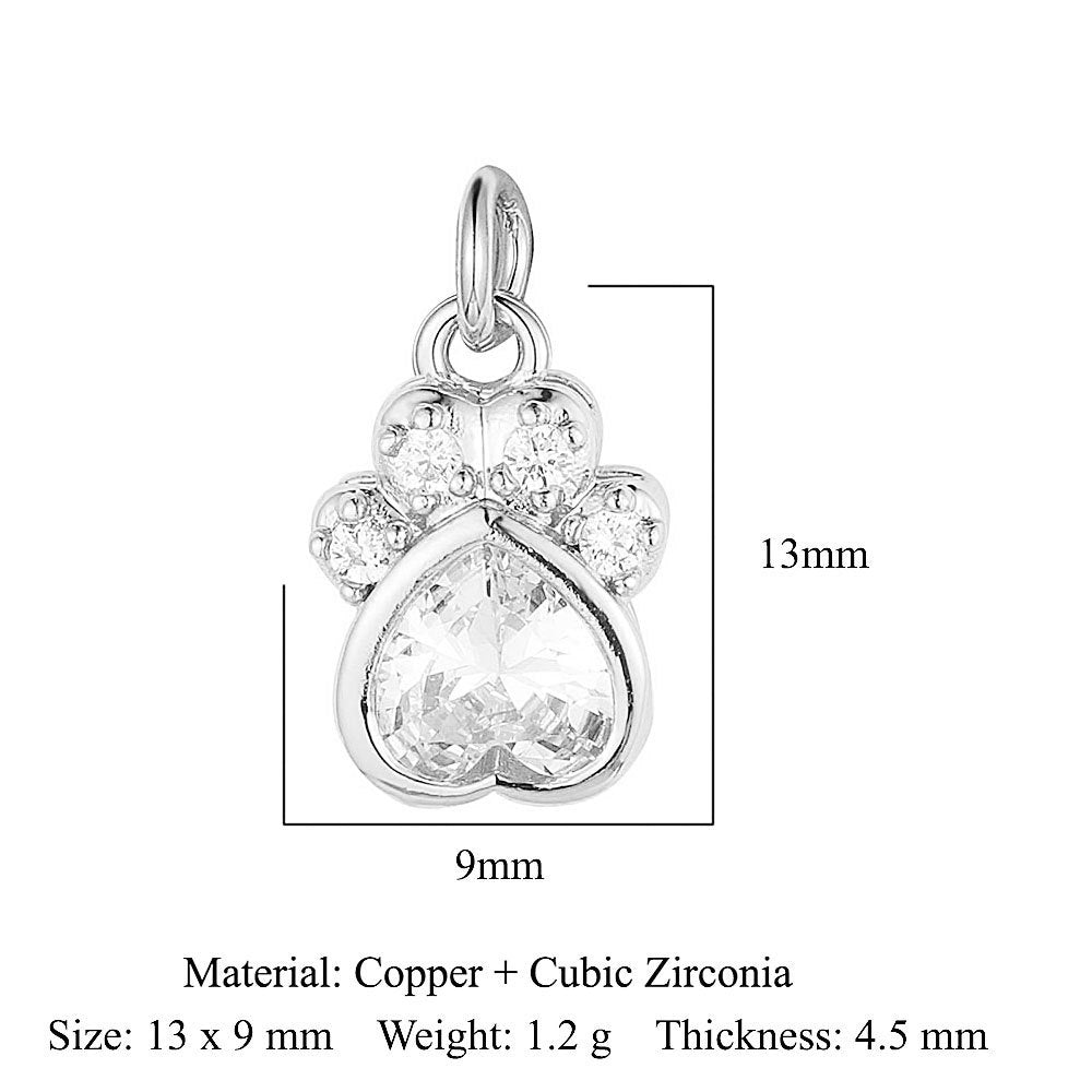 Copper Zircon Pendant Dog Claw Snake Bird Pigeon
