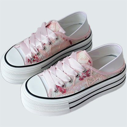 Summer women's flat shiny white shoes