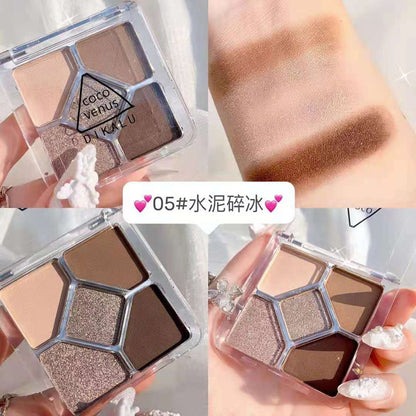Paleta de sombras de ojos de 5 colores 