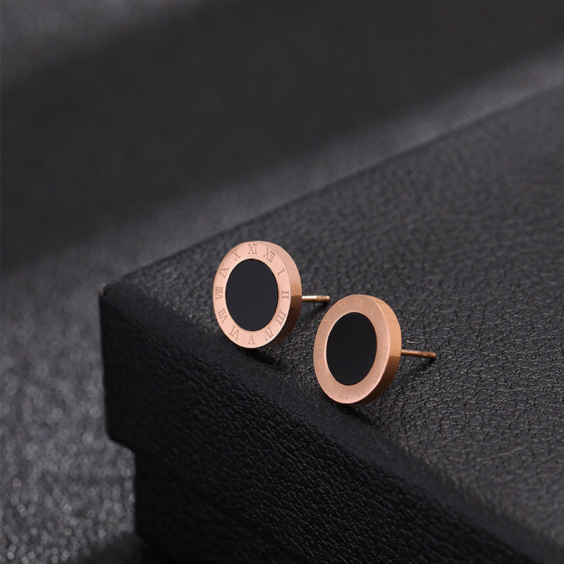 Rose gold titanium steel high-end necklace