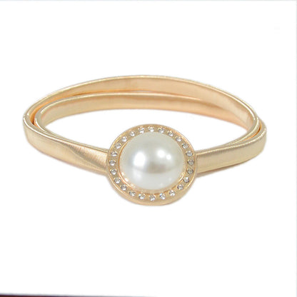 Round buckle metal spring chain waist chain