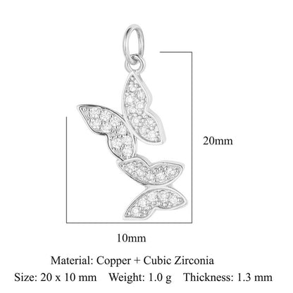 Copper Zircon Pendant Dog Claw Snake Bird Pigeon