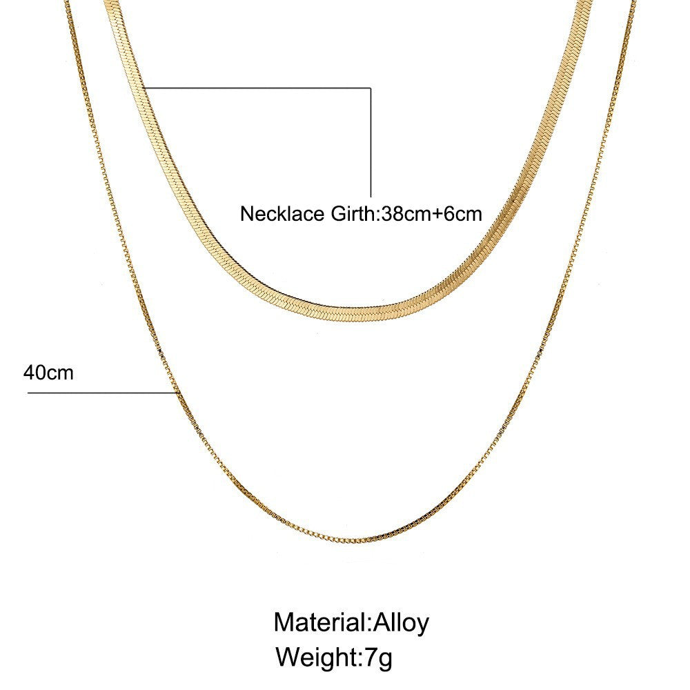 Multi-Layer Snake Bone Necklace