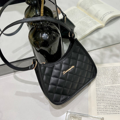 Embroidered armpit bag shoulder bag