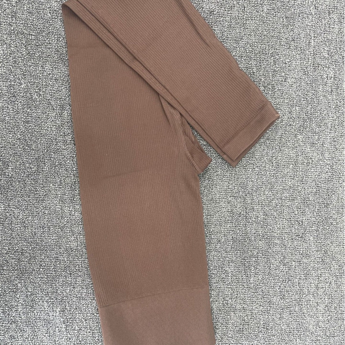 Threaded Leggings Trousers Seamless Yoga Pants High Waist