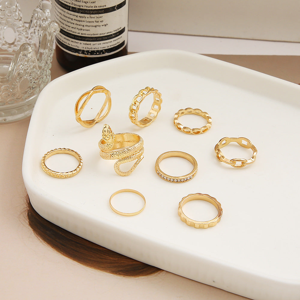 Snake Ring Set (9-Piece)