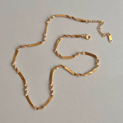Snake bone chain necklace