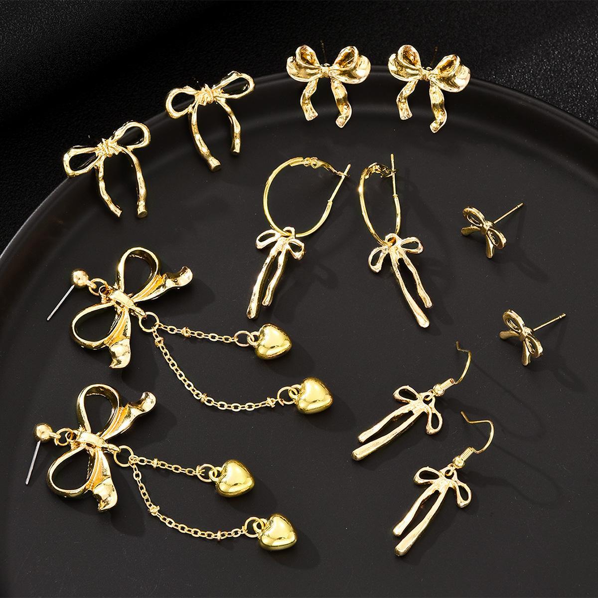 Geometric Bow Earrings