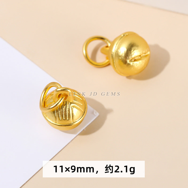 Ancient gold bell lotus abacus pendant