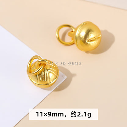 Ancient gold bell lotus abacus pendant