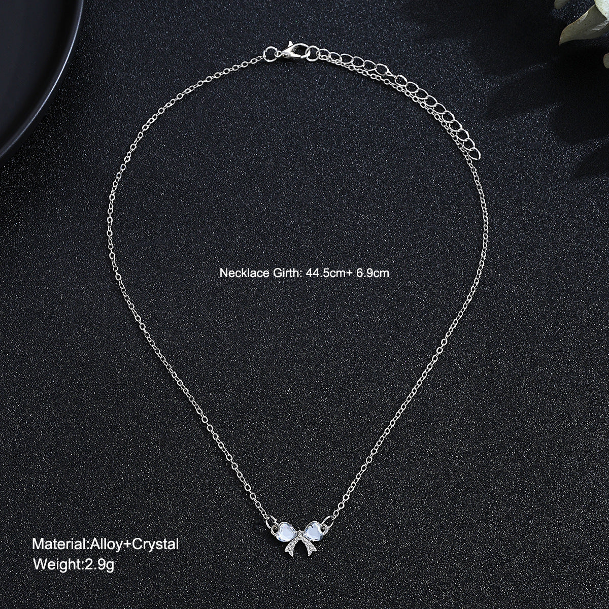 Zircon Bow Necklace