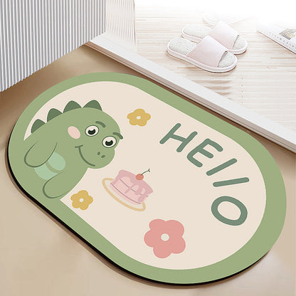 Diatomaceous earth soft mat absorbent mat non-slip quick drying