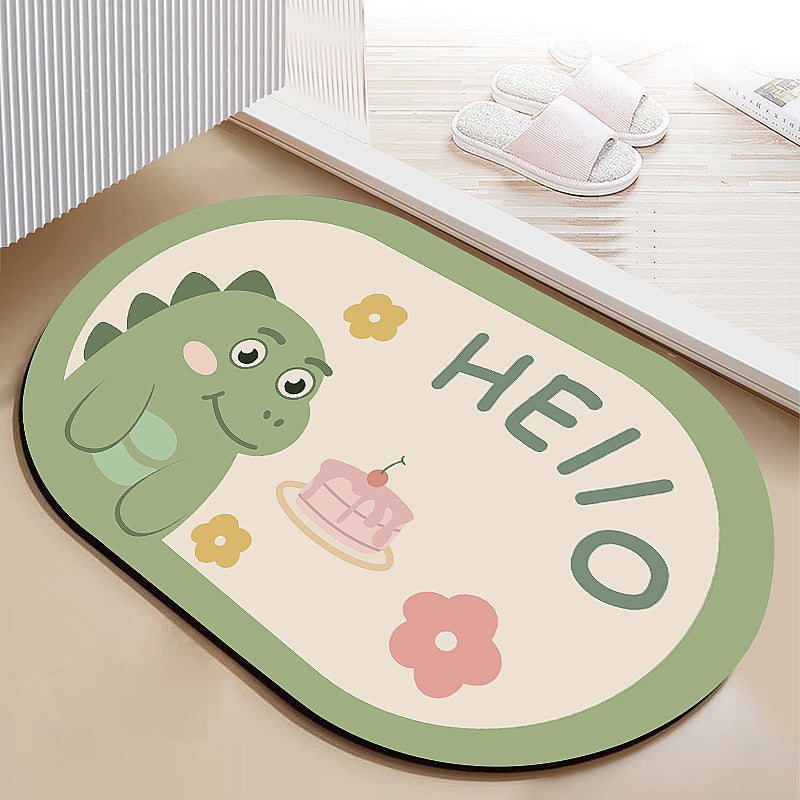 Diatomaceous earth soft mat absorbent mat non-slip quick drying